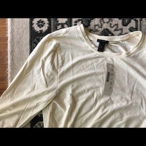 Creamy ivory j.crew 365 stretch long sleeve NWT